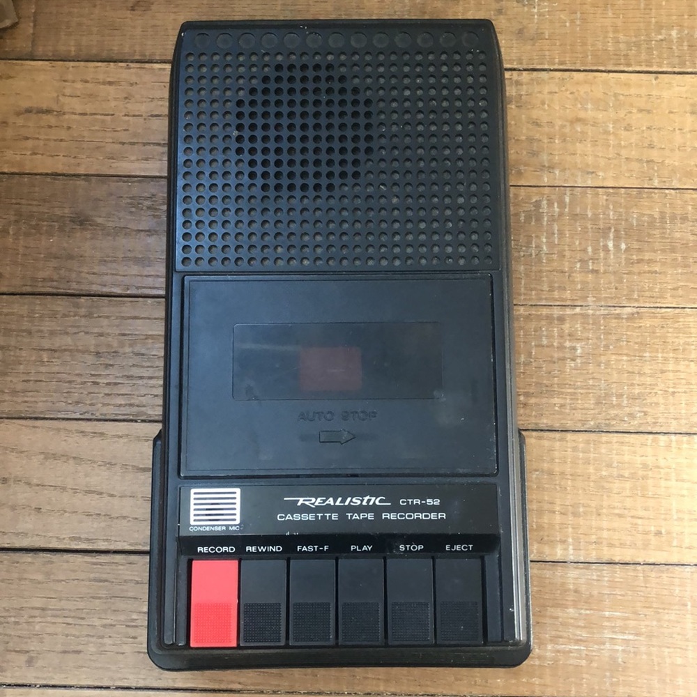 Vintage Realistic Cassette Tape Recorder CTR-52 Model 14-804